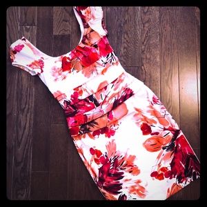 Suzi Chin Floral knee length dress
